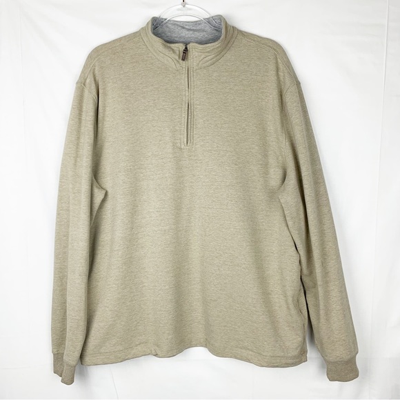 Ben Hogan Golf Pullover Quarter Zip Khaki Tan size L - Picture 3 of 6